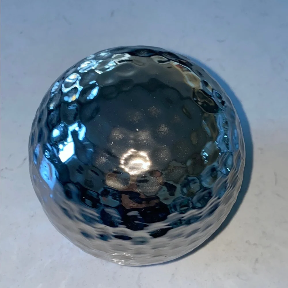 Silver Hammered‎ Decorative Sphere